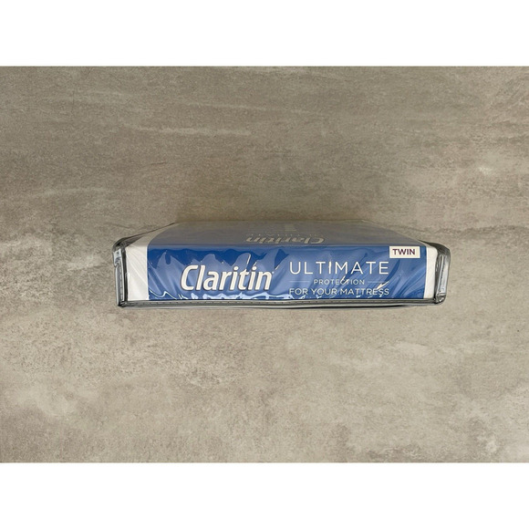Claritin Ultimate 6 Sided Mattress Protector Twin White Cotton Allergen Barrier - Picture 11 of 11